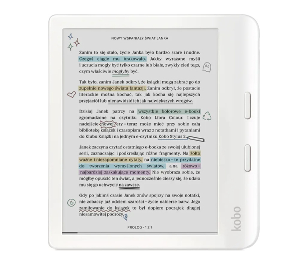 Kobo Libra Colour biały 32GB - 1543271 - zdjęcie 2